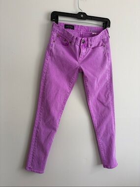 J.Crew Bright Lavender Toothpick Jeans
